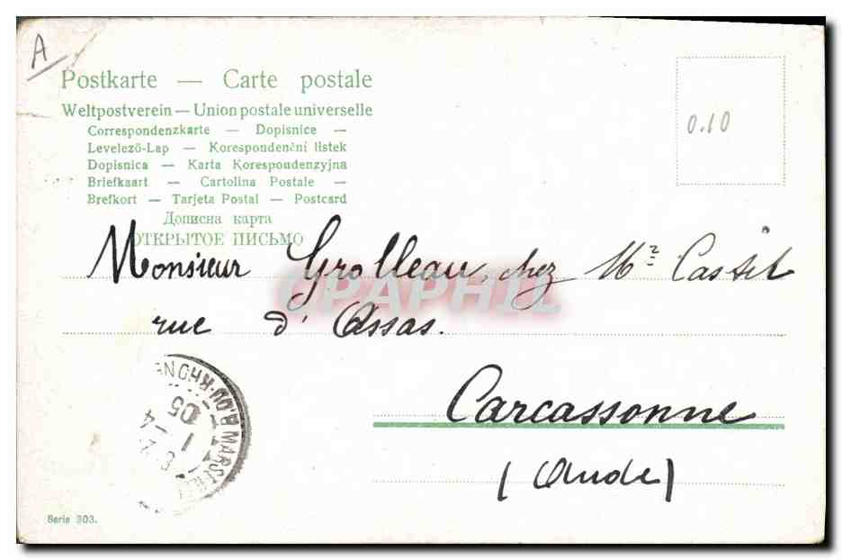 CPA Fantaisie Enfant Bebe  — Rückseite