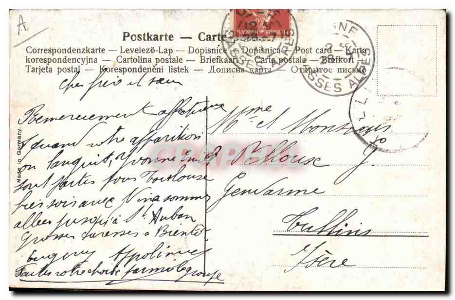 CPA Fantaisie Enfant Bebe  — Rückseite