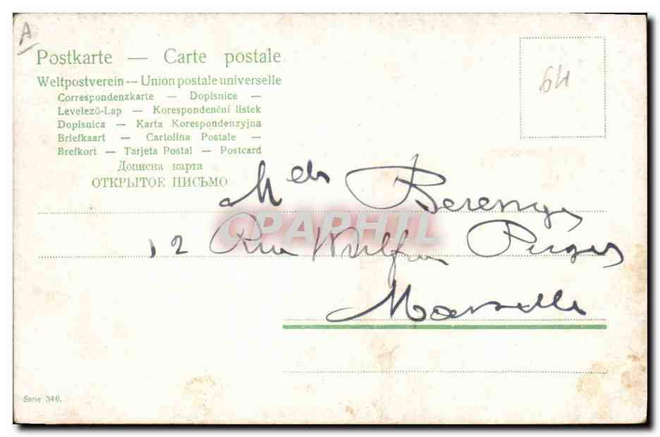 CPA Fantaisie Enfant Bebe  — Rückseite