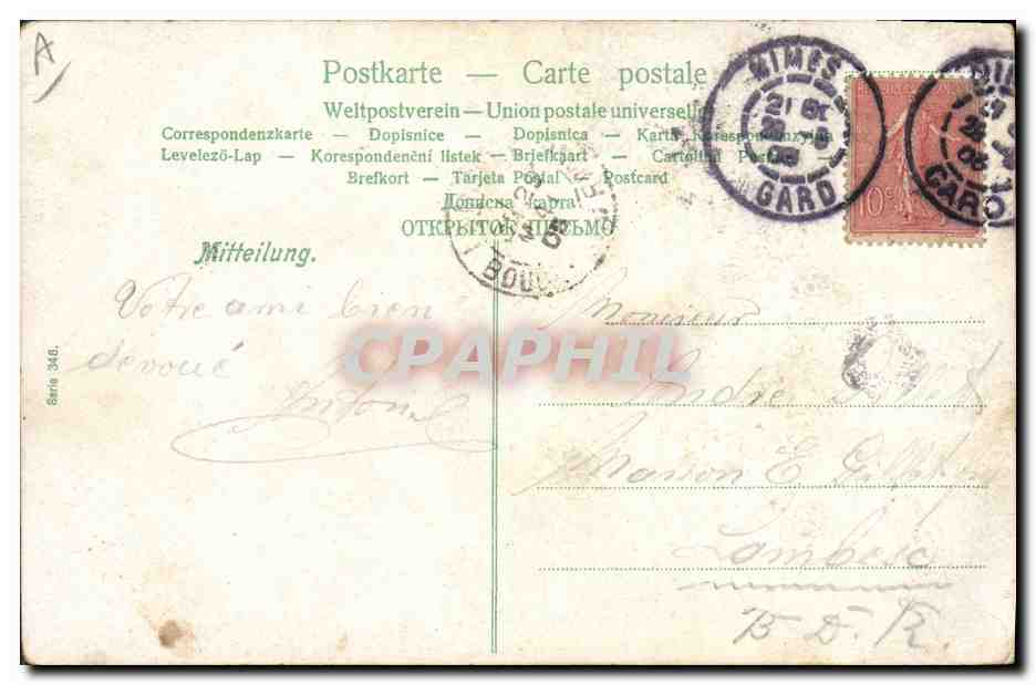 CPA Fantaisie Enfant Bebe  — Rückseite