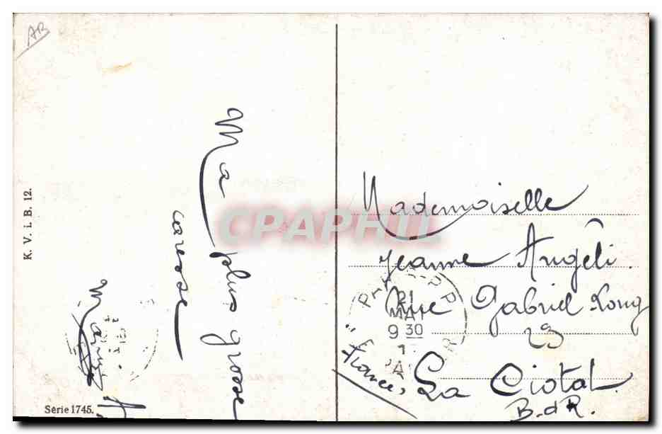 CPA Fantaisie Enfant Bebe  — Rückseite
