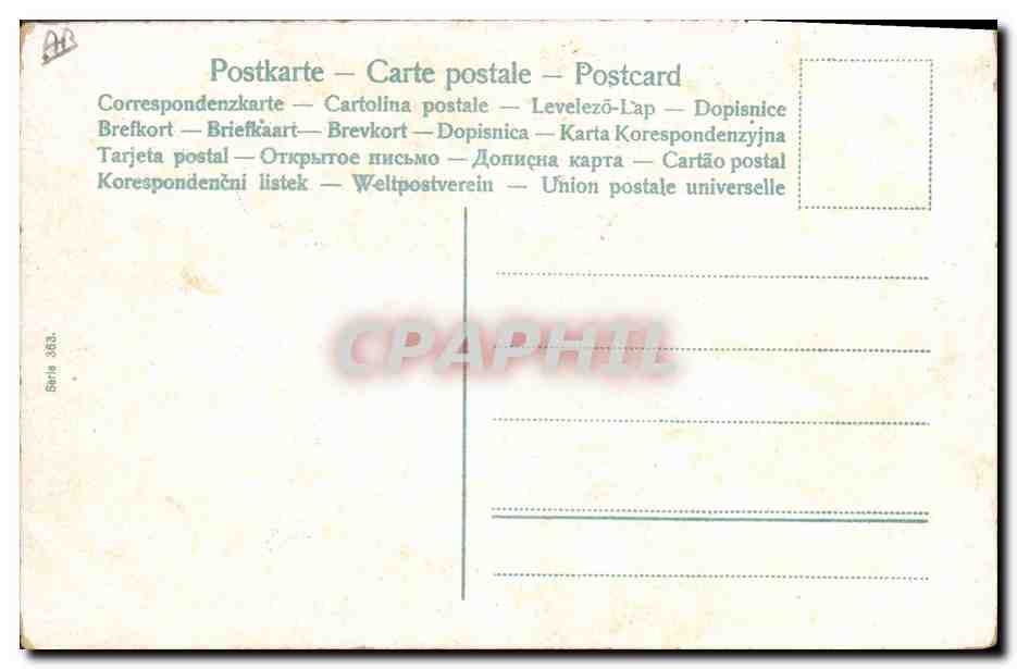 CPA Fantaisie Enfant Bebe Automobile — Rückseite