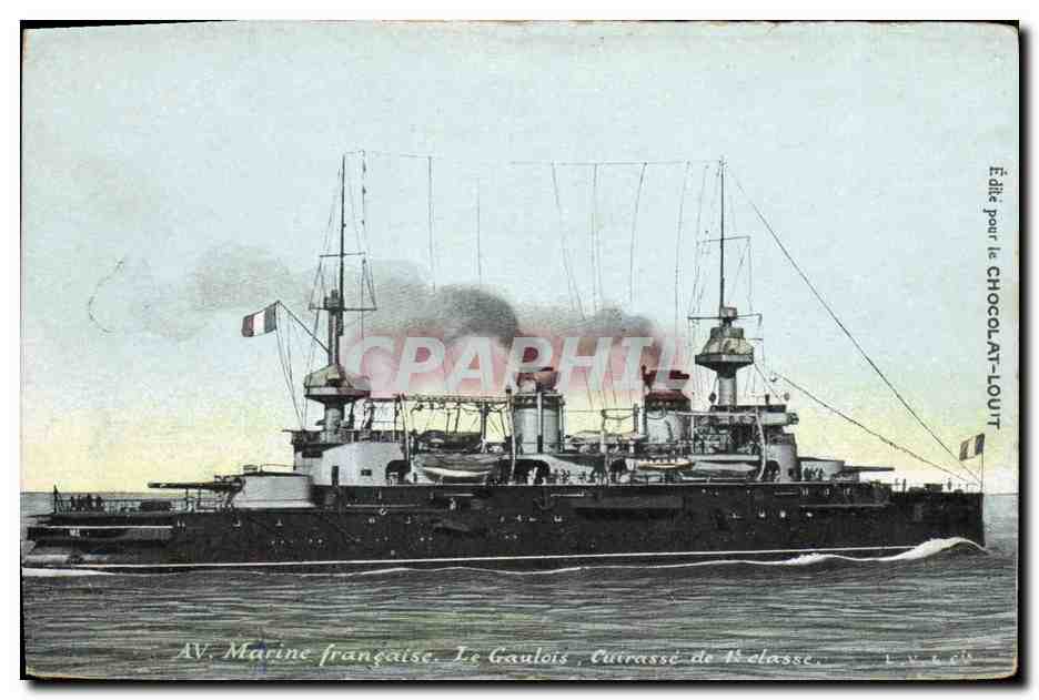 CPA Bateau Le Gaulois Cuirasse d'escadre 