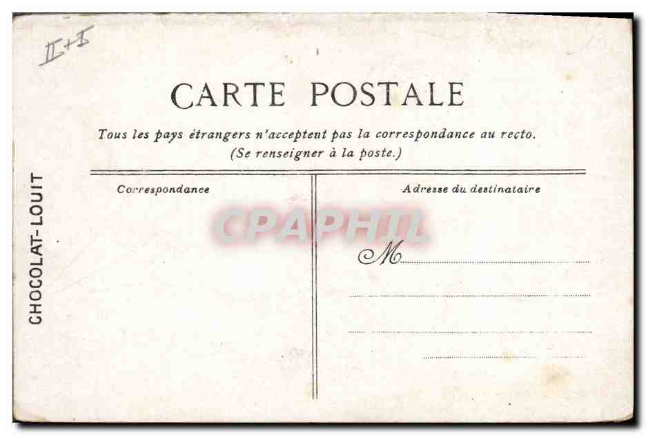 CPA Bateau Le Gaulois Cuirasse d'escadre  — Verso