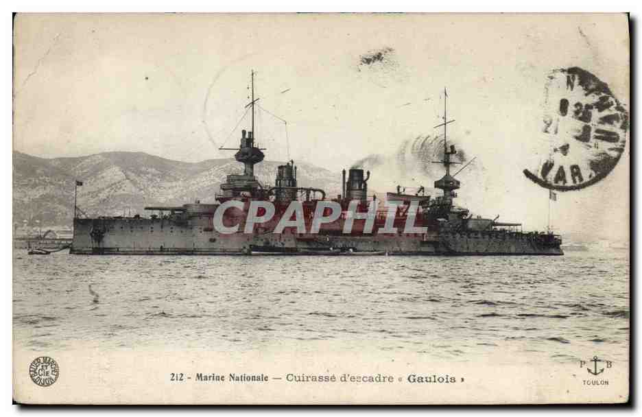 CPA Bateau Cuirasse d'escadre Le Gaulois 