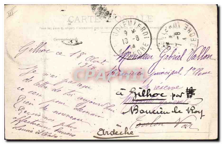CPA Bateau Cuirasse d'escadre Le Gaulois  — Verso