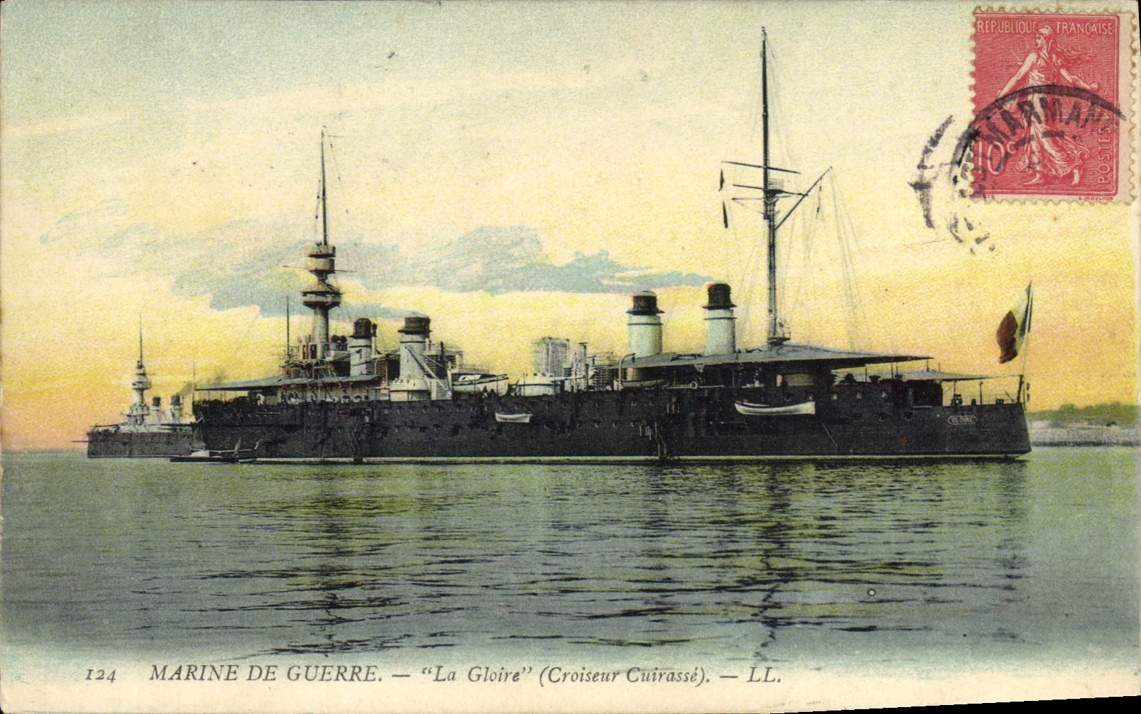 Marine de guerre — 'La Gloire' (Croiseur Cuirassé) — LL. — 124