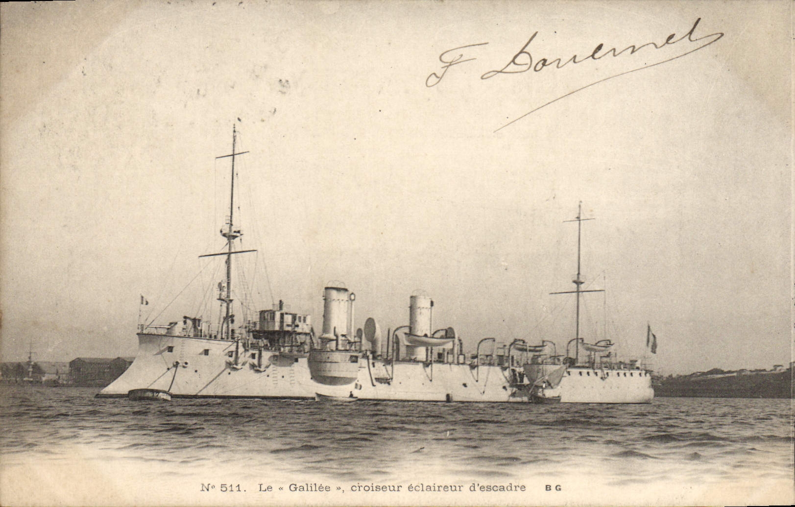 Le « Galilée », croiseur éclaireur d'escadre — N° 511 — éditeur B.G.