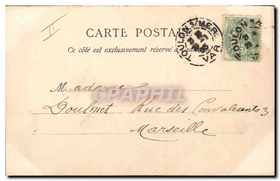 Le « Galilée », croiseur éclaireur d'escadre — N° 511 — éditeur B.G. — Verso