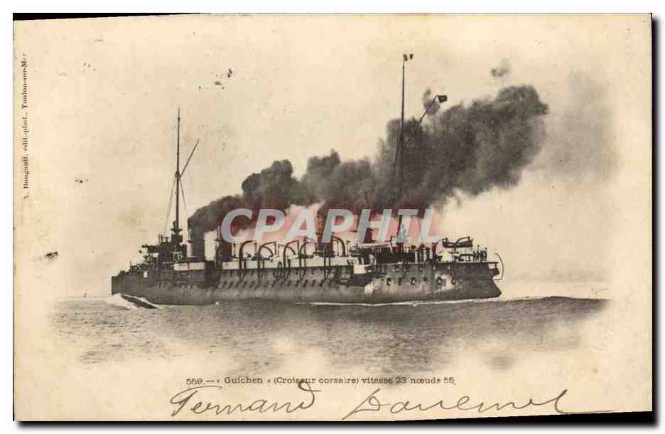 Croiseur corsealre Guilchen — vitesse 23 nœuds — éditeur Toulouse — n° 550