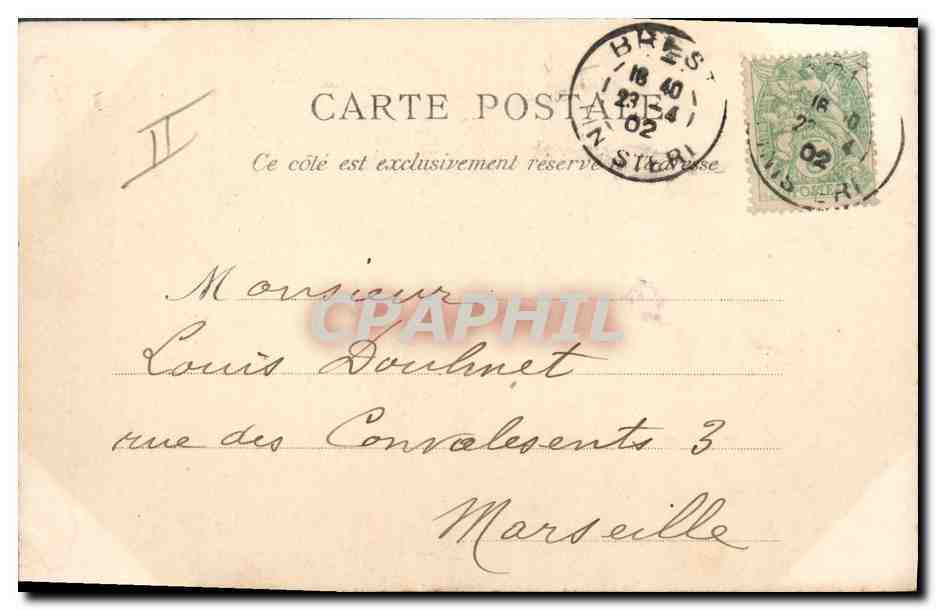 Croiseur corsealre Guilchen — vitesse 23 nœuds — éditeur Toulouse — n° 550 — Verso