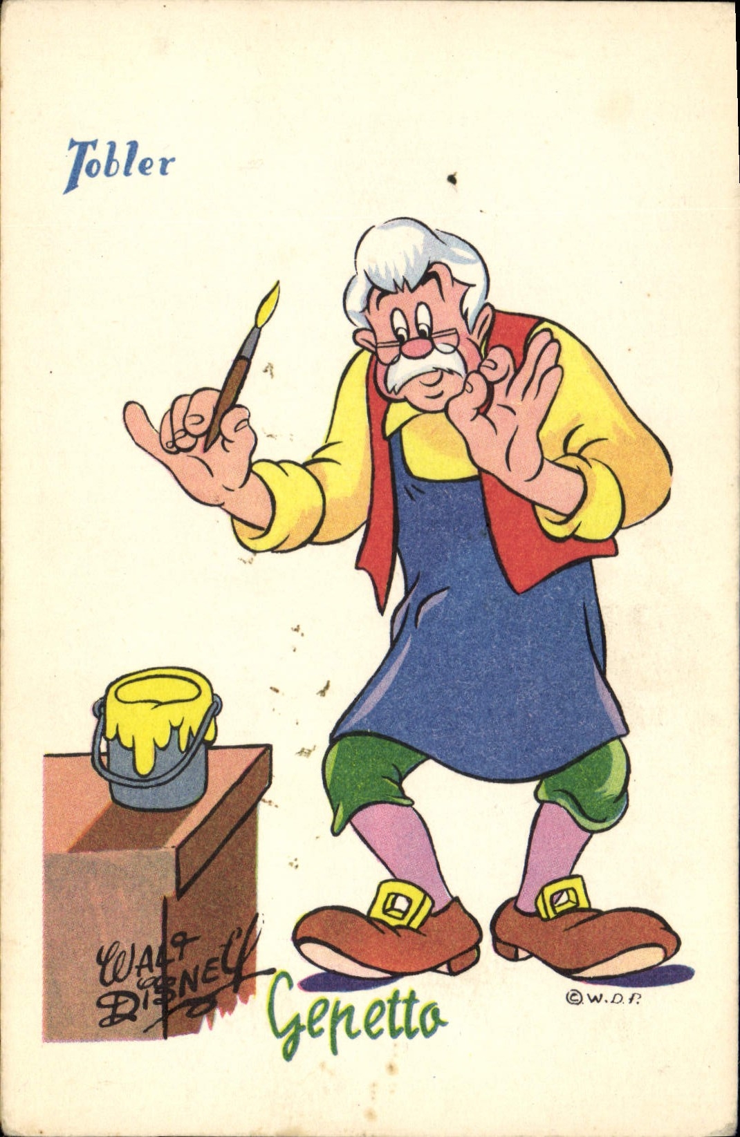Génétta — Tobler — Walt Disney — éditeur Tobler, n° de série non visible