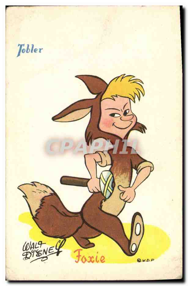 CPA Fantaisie Walt Disney Tobler Foxie