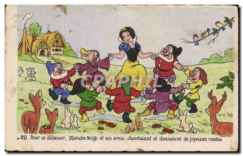 Blanche-Neige et les Sept Nains — scène de danse — Éditions Superlux - Paris, n°20