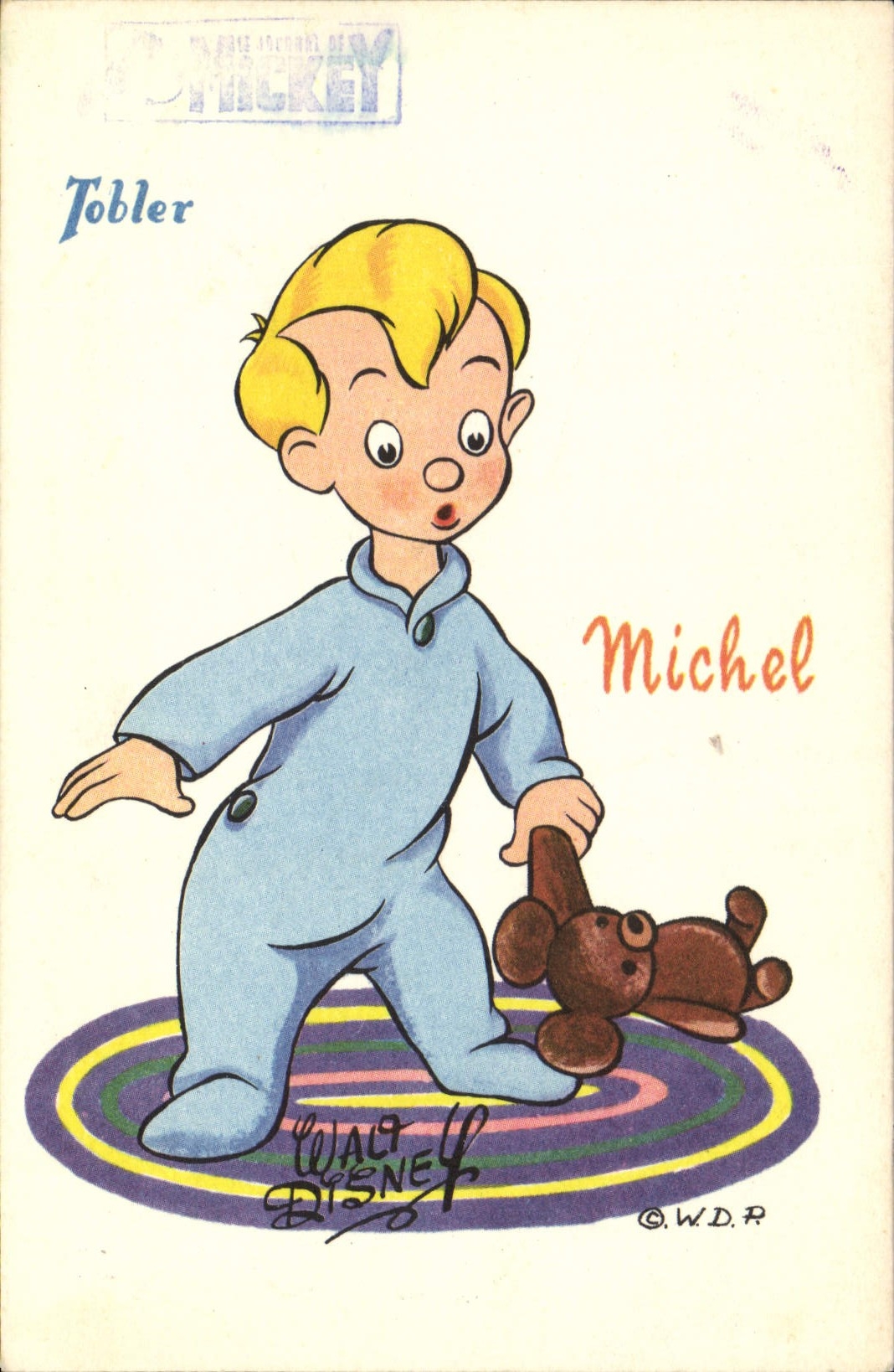 Michel — dessin de Walt Disney — Tobler