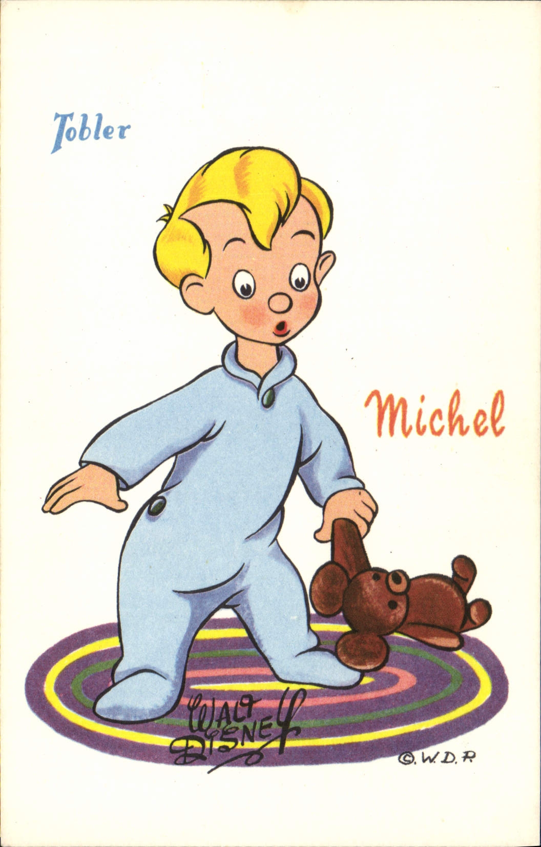 Michel — dessin de Walt Disney — Tobler