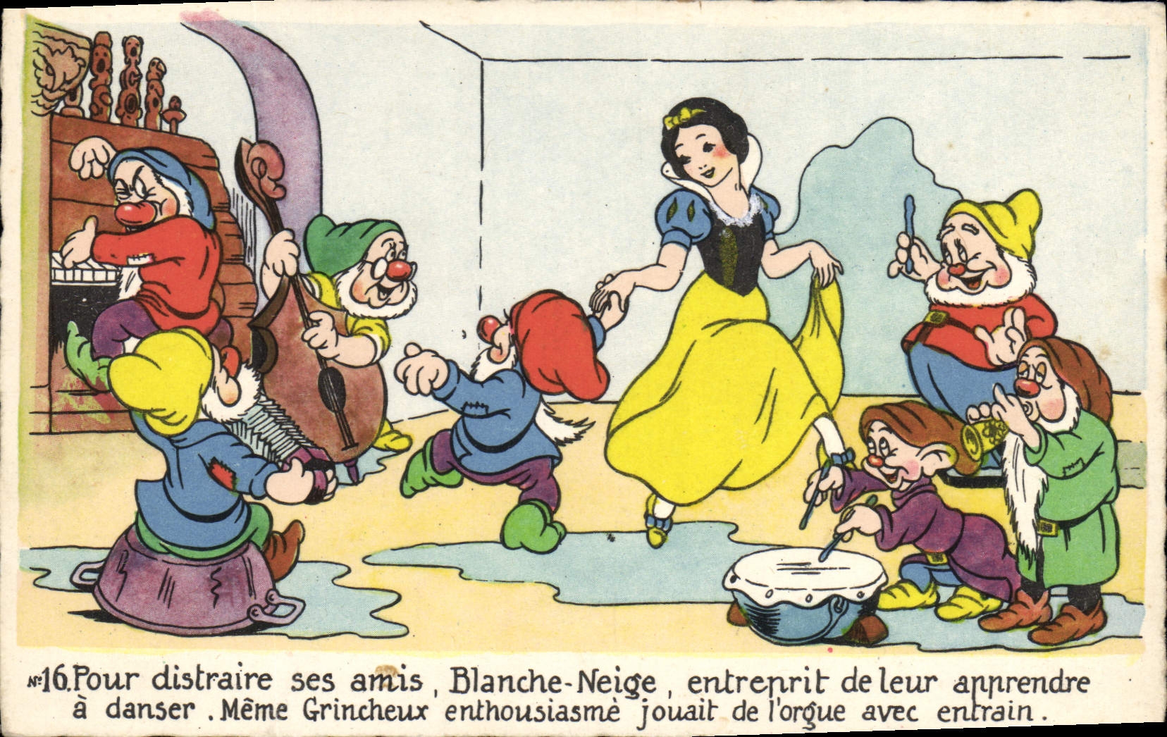 Blanche-Neige et les Sept Nains — scène de danse — Éditions Superluxe, n°16