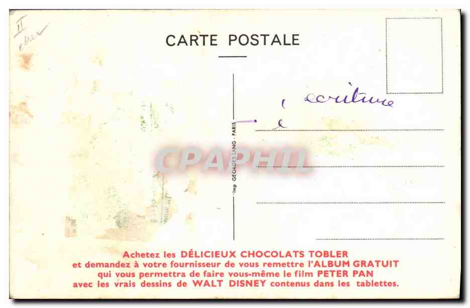 CPA Fantaisie Walt Disney Tobler Panchita — Rückseite