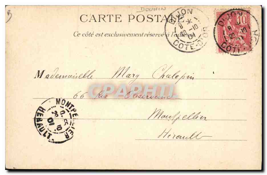 CPA Fantaisie Illustrateur Douhin Les sept peches capitaux La paresse — Rückseite
