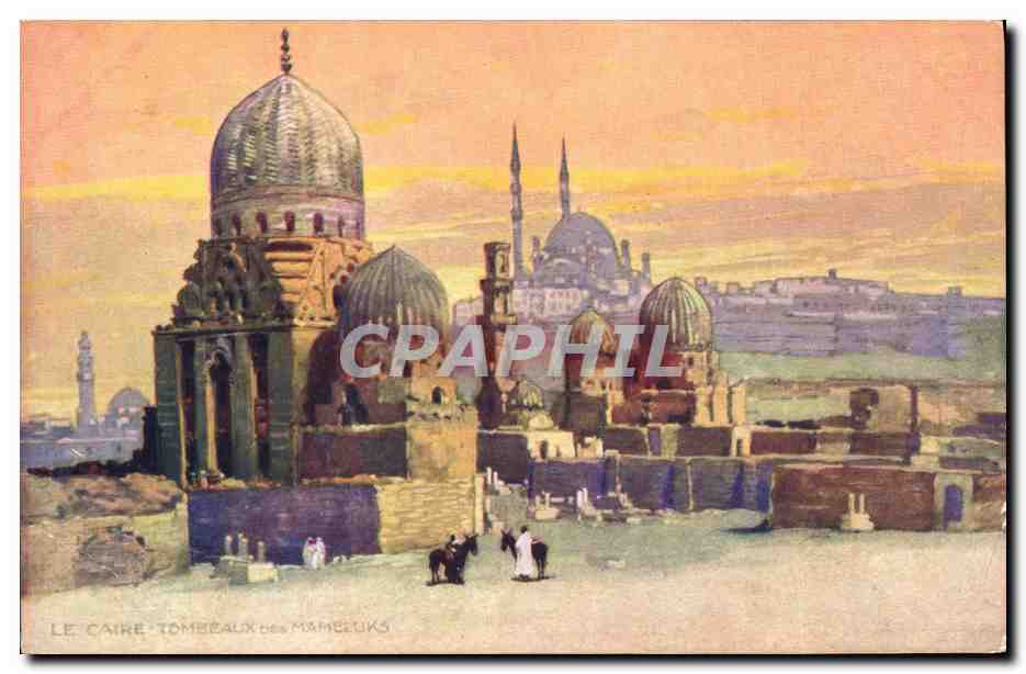 CPA Fantaisie Orientalisme Le Caire Tombeaux des Mameluks