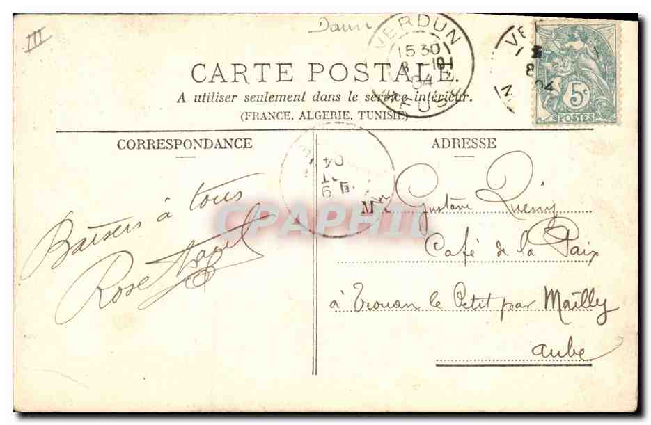 CPA Fantaisie Orientalisme Danse orientale — Rückseite