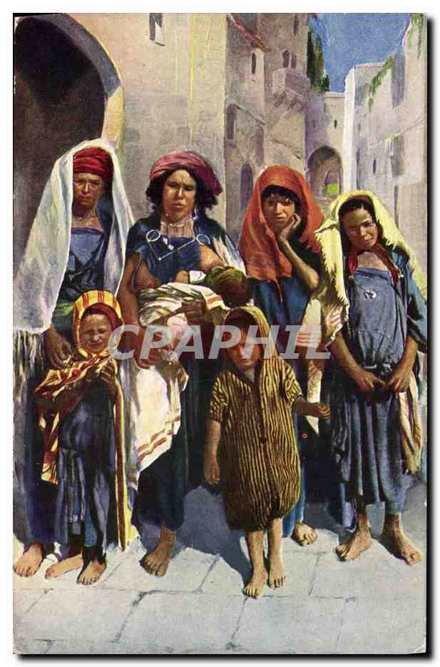 CPA Fantaisie Orientalisme Femmes Enfants