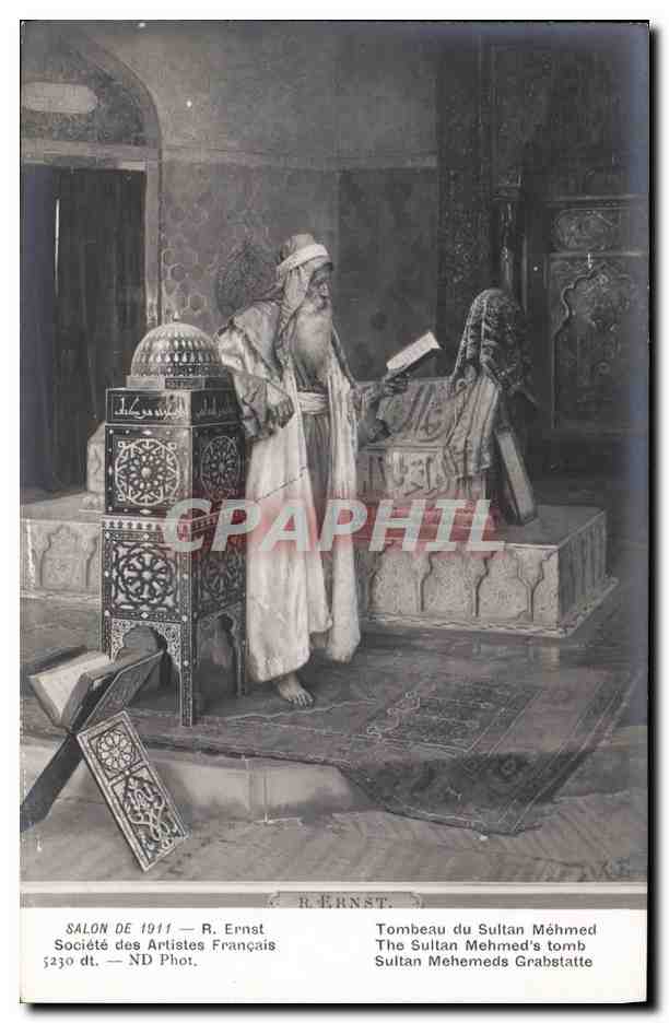 CPA Fantaisie Orientalisme Salon de 1911 Ernst Tombeau du sultan Mehmed
