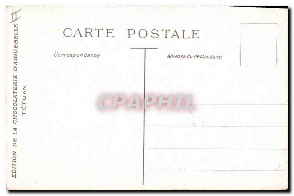 CPA Fantaisie Orientalisme Tetuan — Rückseite