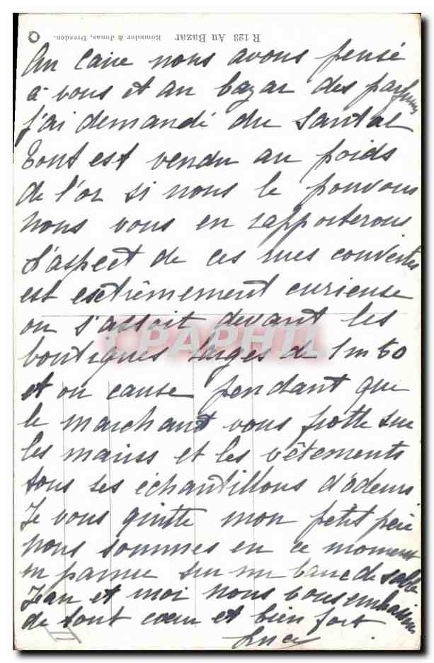 CPA Fantaisie Orientalisme  — Rückseite
