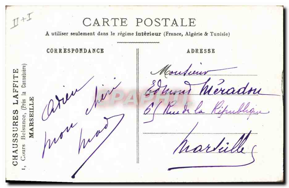 CPA Fantaisie Orientalisme  — Rückseite