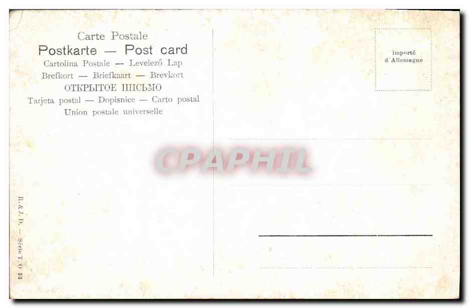 CPA Fantaisie Orientalisme  — Rückseite