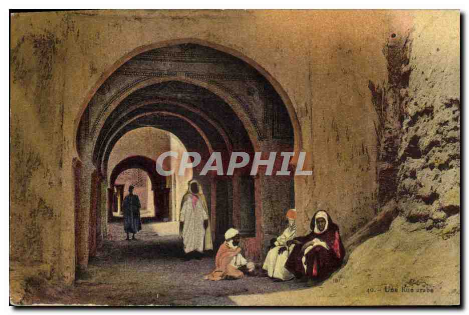 CPA Fantaisie Orientalisme Une rue arabe