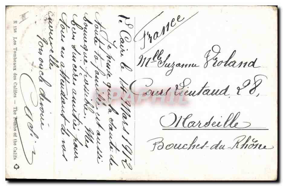 CPA Fantaisie Orientalisme Egypt Egypte — Rückseite