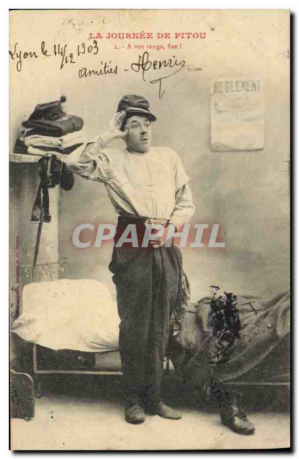 La Journée de Pitou — scène militaire — éditeur Amitié-Henri