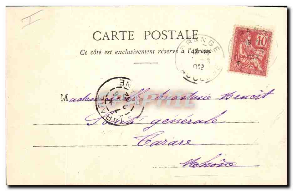CPA Fantaisie Vieilles chansons La petite Jeanneton — Verso