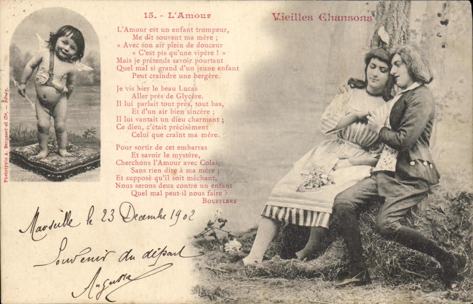 L'Amour — Vieilles Chansons — Phototypie A. Burguet & Cie