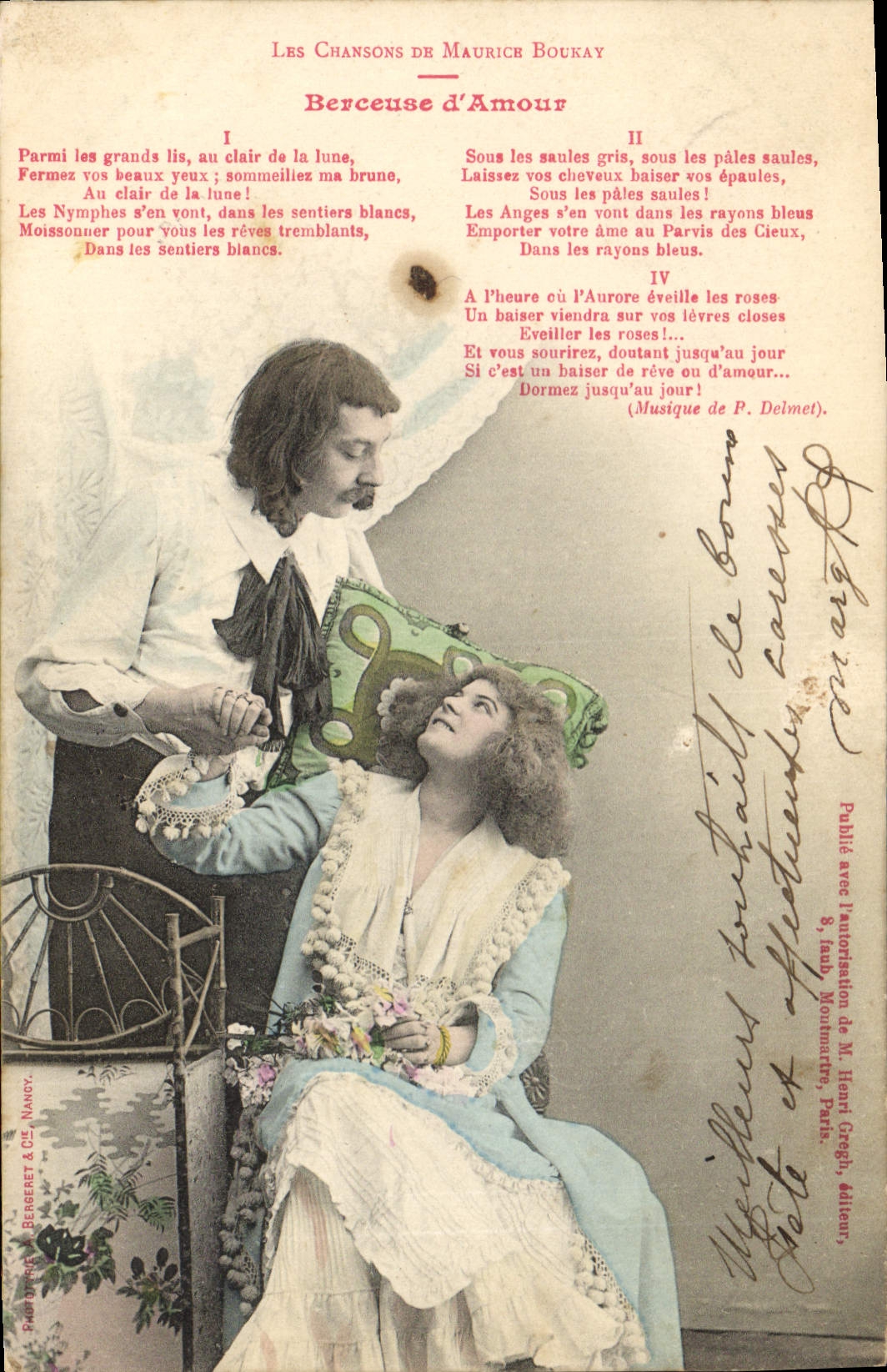 Les Chansons de Maurice Boukay — Berceuse d'Amour — Bergeret & Cie, Nancy