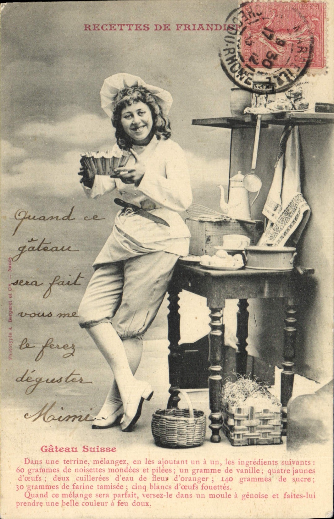 Cuisinière — Recettes de friandises — Phototypie A. Bergeret et Cie, Nantes