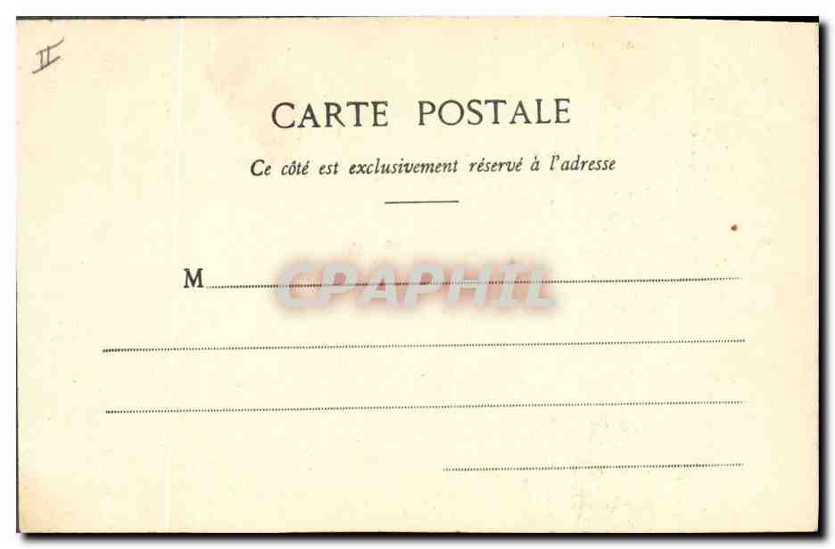 Première Chasse — scène de chasse privée avec garde — Période A. Eberberg & Cie, 1900 — Achterkant