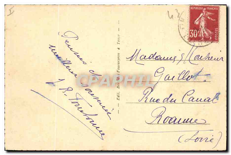 CPA Peche Pecheur Le Chambon sur Lignon Peche a la truite dans le lignon — Rückseite