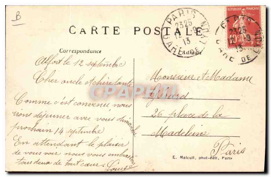 Charenton-St-Maurice — Les Bords de la Marne — La pêche à ligne — E.M. — Verso