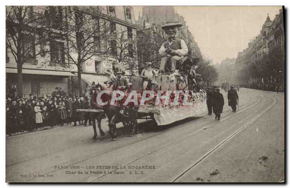 Paris 1905 — Les Fêtes de la Micarême — Parade-Wagen — C. L. C.