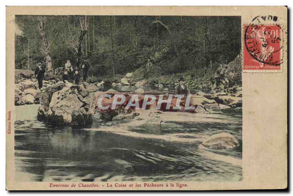 Environs de Chazelles - La Coise et les Pêcheurs à la ligne — Édition Bazin