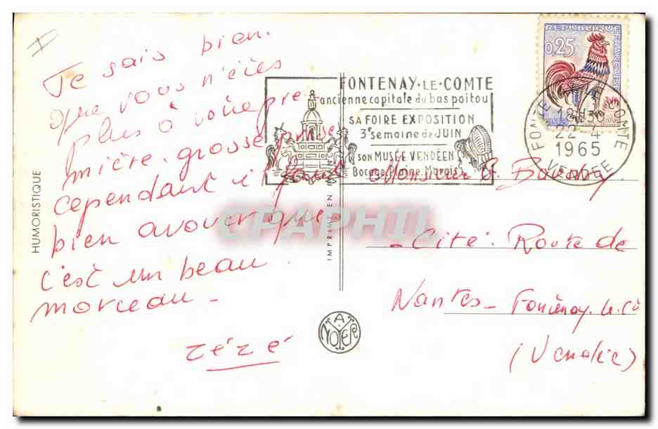 CPA Peche Pecheur Pin Up rene Caille — Rückseite