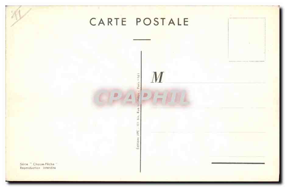 CPA Peche Pecheur Ca mord ? Poisson Chien — Rückseite