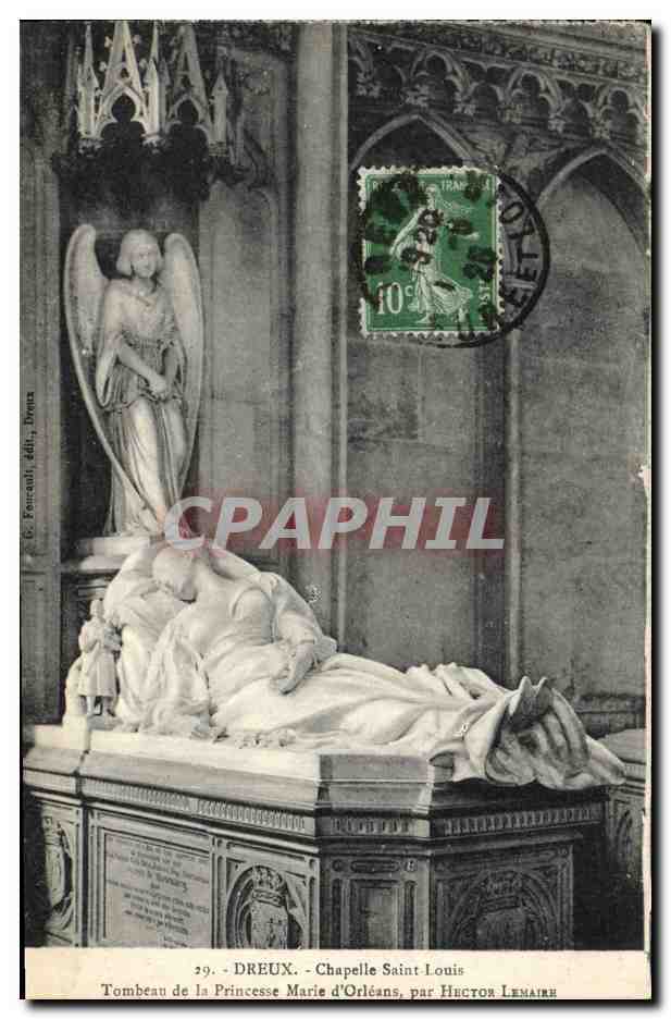 CPA Mort Dreux Chapelle Saint louis Tombeau de la princesse Marie d'Orleans par Hector Lemaire