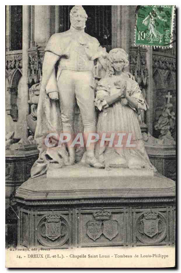 CPA Mort Dreux Chapelle Saint Louis Tombeau de Louis Philippe