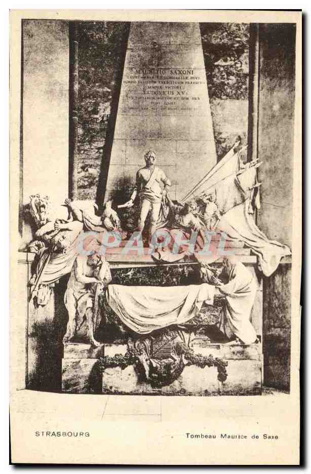 CPA Mort Strasbourg Tombeau Maurice de Saxe