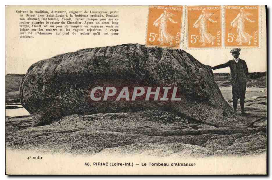 CPA Mort Piriac Le tombeau d'Almanzor 