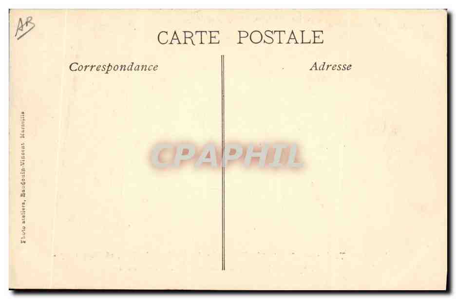 CPA Mort Toulon Funerailles nationales des victimes du Iena Aspect de la place d'armes pendant l'absoute — Achterkant